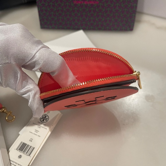 Tory Burch  ELLA BIO CIRCLE ZIP CARD CASE - Picture 2 of 5